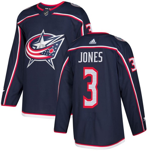 Adidas Blue Jackets #3 Seth Jones Navy Blue Home Authentic Stitched Youth NHL Jersey - Click Image to Close